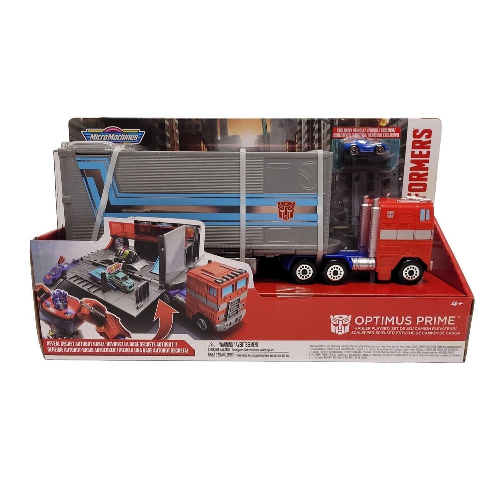 Transformers Micro Machines Optimus Prime Hauler Playset Includes Exclusive Car